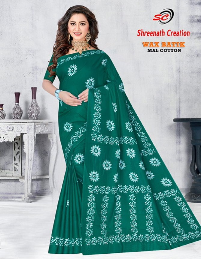 Rayon Wax Batic By Sc Cotton Printed Daily Wear Sarees Wholesale Market In Surat